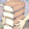 図書館にて